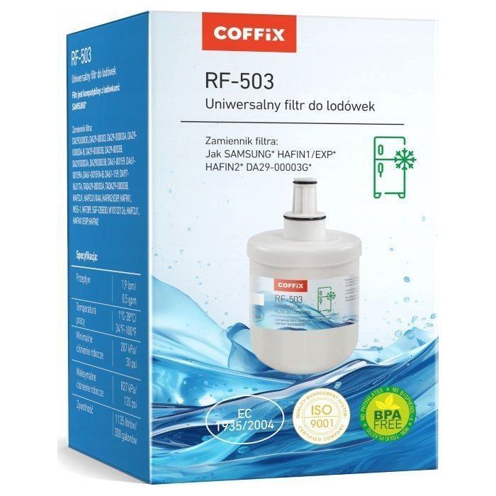 Filtre pour carafe filtrante Aqualogis Filtre de remplacement pour réfrigérateur Samsung - Coffix RF503