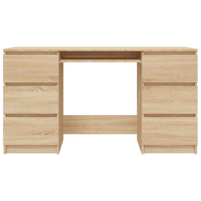 Bureau secrétaire contemporain résistance stabilité （1 pcs） Meuble de Bureau Chêne sonoma 140x50x77 cm Bois dingénierie @748528