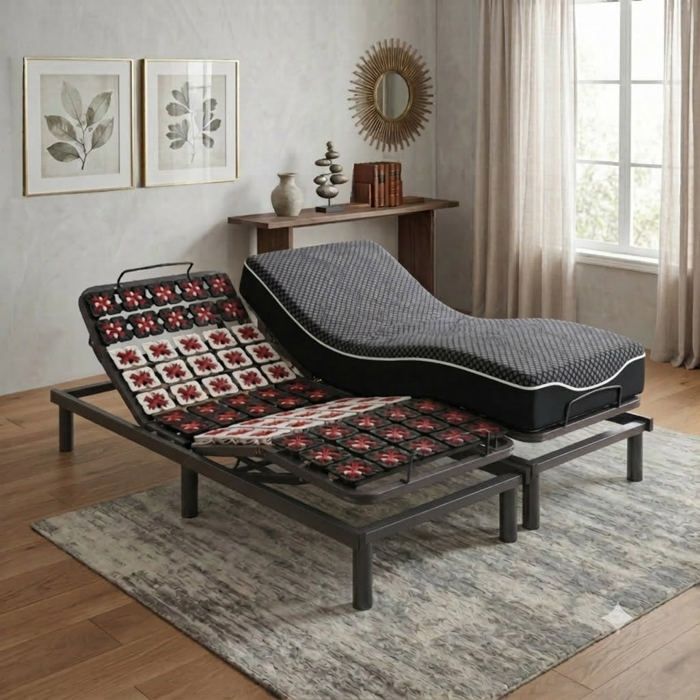 Sommier électrique Technoflex et son matelas à mémoire de forme 23 cm dépaisseur - 90x200 cm