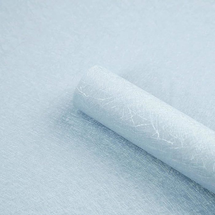 Papier Adhesif pour Meuble Bleu Imperméable Film Autocollant Meuble Papier Vinyle Adhesif Décoration pour Bleu 40 x 300 cm