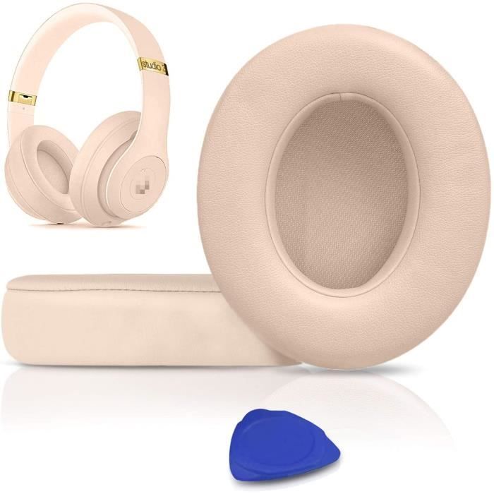 Rose - Coussinets'oreille de remplacement professionnels, oreillettes compatibles avec Beats Studio 2.0 et 3
