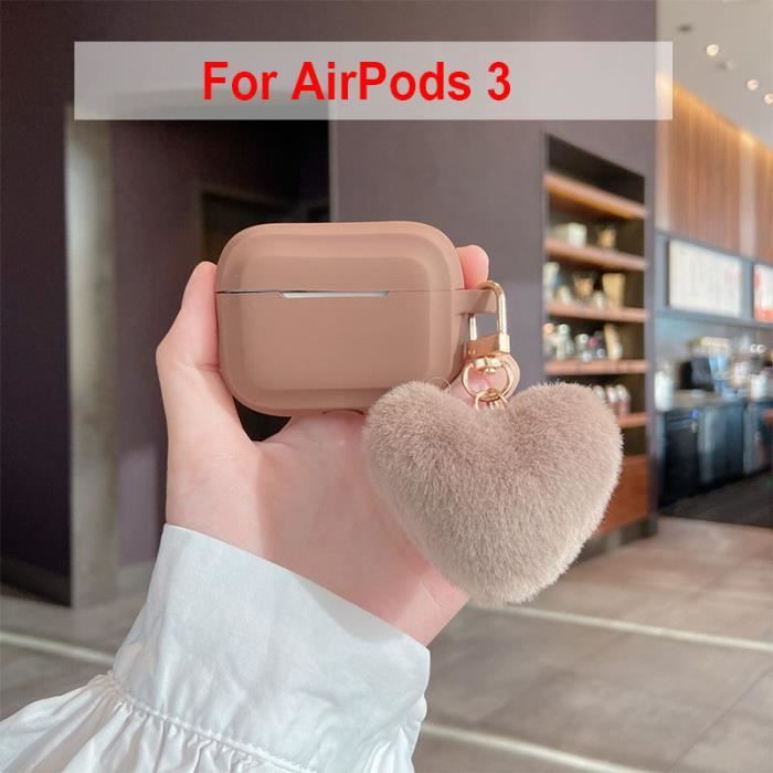 Étui AirPods 1/2 Tasse De Thé Au Lait – Silicone Souple Mignon, Anti-choc, Avec Porte-clés, Compatible Chargement