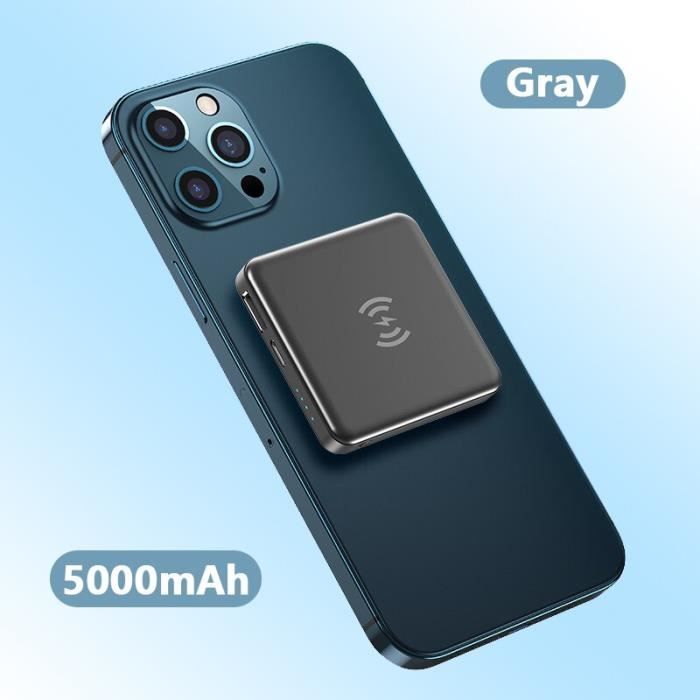 Batterie Externe à Induction pour SAMSUNG Gear Smartphone Chargeur  Compatible Magsafe 4000mAh (NOIR)