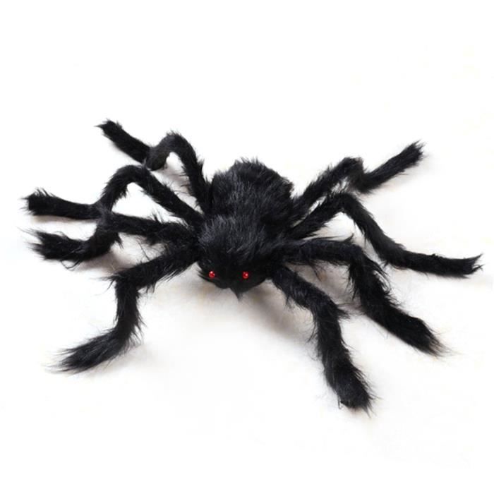 CreepNest – Décoration Halloween Araignée Géante Avec Toile Et Accessoires Pour Exterieur
