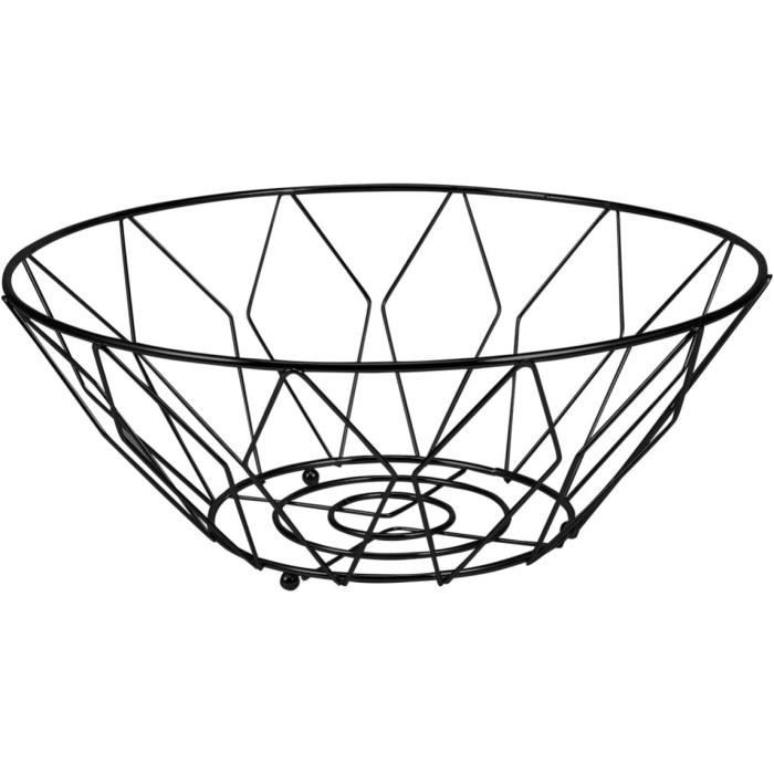 Corbeille à Fruits Inclinée Noir | 150x(H)80mm