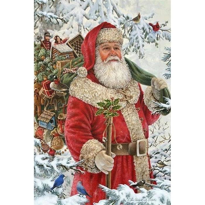 Peinture Diamant - Non Spécifié - Noël - 30x40 Cm - Décoration Murale - DIY Intérieur - Maison