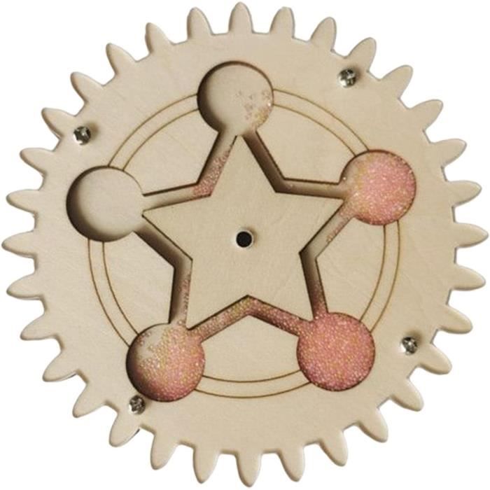 HuadaXtai Lot de 4 Planches D'activités en Bois à Monter Soi-même, Manivelle, Engrenage et Jeu de Cognition HuadaXtai Lot de 4 Planches D'activités en Bois à Monter Soi-même, Manivelle, Engrenage et Jeu de Cognition