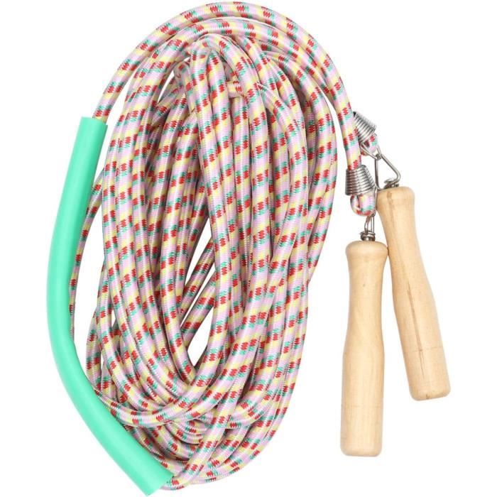 Corde à sauter réglable pour enfants avec poignée en bois corde a sauter jouet jeux de recre