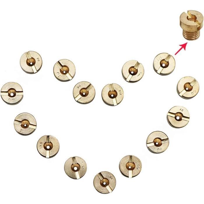 Carburetor Nozzles Set M6 60 To 130mm, 15-Piece For Dell'Orto PHBN PHVA Mikuni