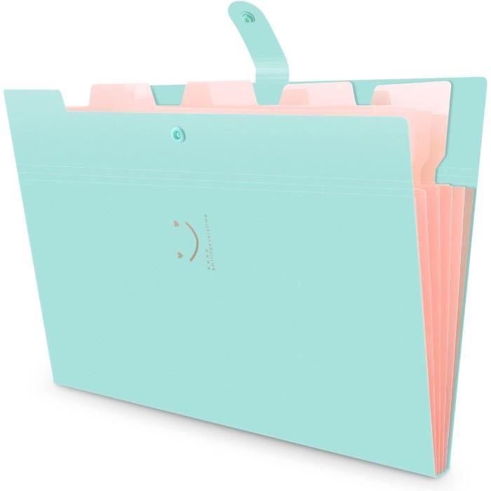 Trieur à Soufflet A4 12 Compartiments Multicolores – Rangement Pratique Pour Documents, Factures, Papiers