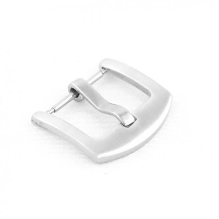 Fermoir Boucle ardillon argentée 18 mm pour bracelet montre pas