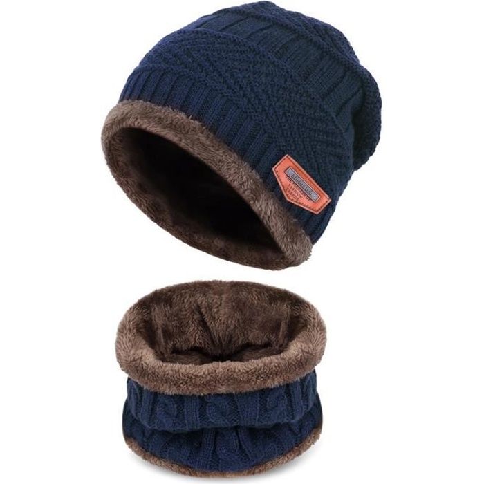 Bonnet double épaisseurs de tricot rayé avec pompon Myrtle beach Bonnet double épaisseurs de tricot rayé avec pompon Myrtle beach