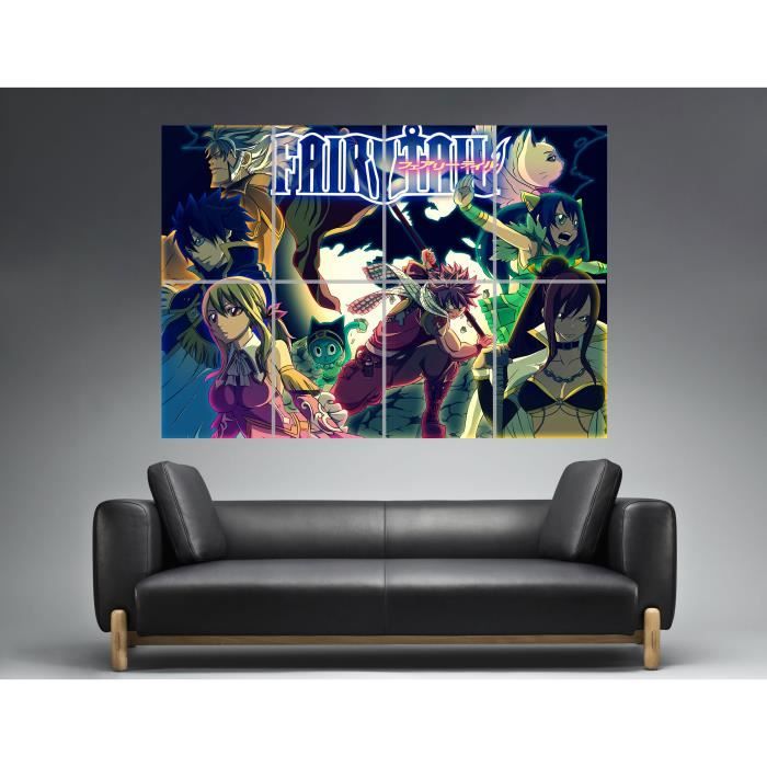 FAIRY TAIL Wall Art Poster Grand format A0 Large Print Cdiscount