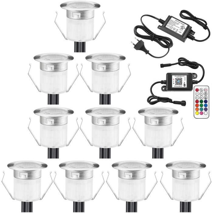 4PCS Spot Encastrable LED Exterieur - Lampe Jardin Enterré