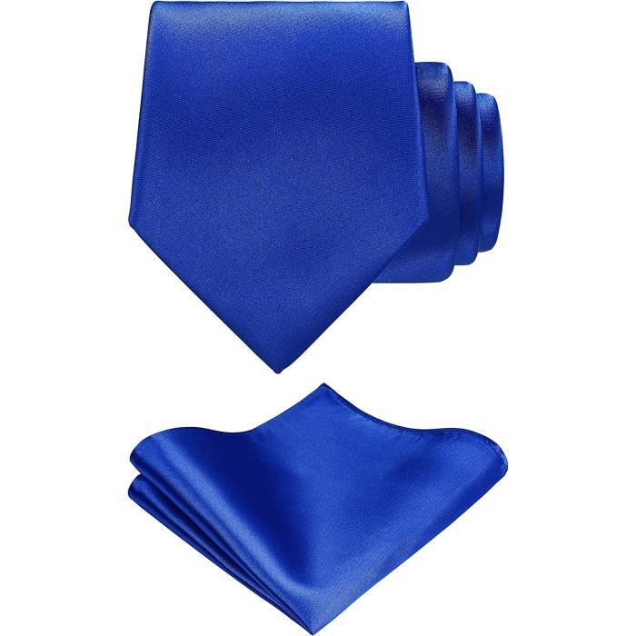Mouchoirs Tissus Homme 5 Pièces – 40x40 Cm, Coton Doux, Unis Bleu/blanc – Pour Poche De Costume, Usage Quotidien Ou Cadeau - 5