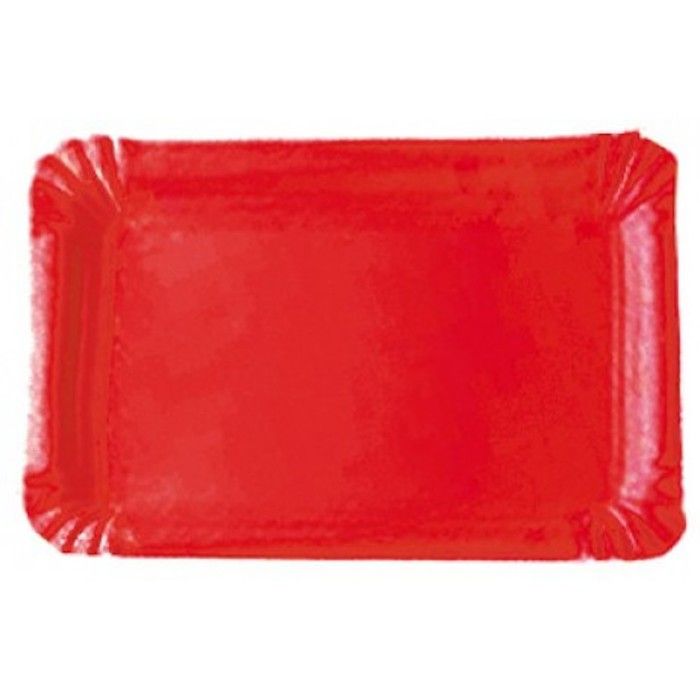 Lot De 5 Plats En Carton Traiteur - Format 24x33 Cm - Couleur Fuchsia - Marque Dart