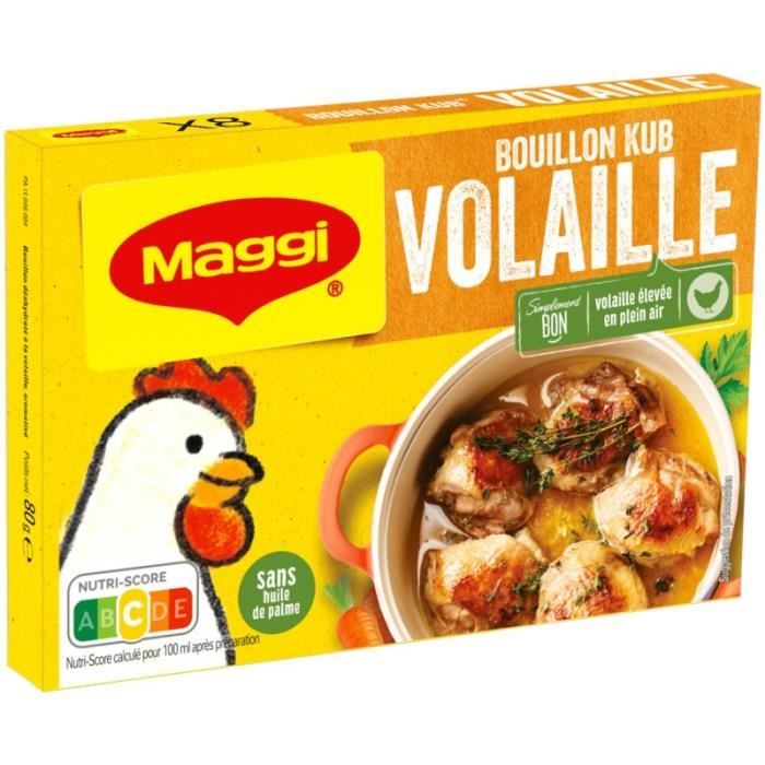 NESTLE MAGGI - Bouillon Volaille 80G - Lot De 4