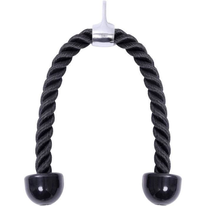 Corde à Triceps Nylon Antidérapante LAPONO | Pour Musculation, Poulie | Poignée Confortable Maison/Salle De Sport