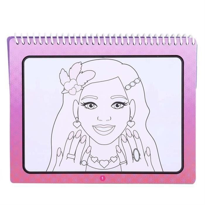 Cahier De Dessin A Colorier Avec De L Eau Magique Un Jouet Educatif Pour Enfants Maquillage De Beaute Sec Achat Vente Livre De Coloriage Cdiscount
