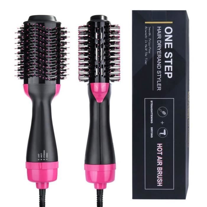 Sindax Brosse Lissante Pour Cheveux avec Chauffage électrique Ultrarapide  en 30s et 5 RéGlages De TempéRature Professionnel Anti-BrûLure Lisseur