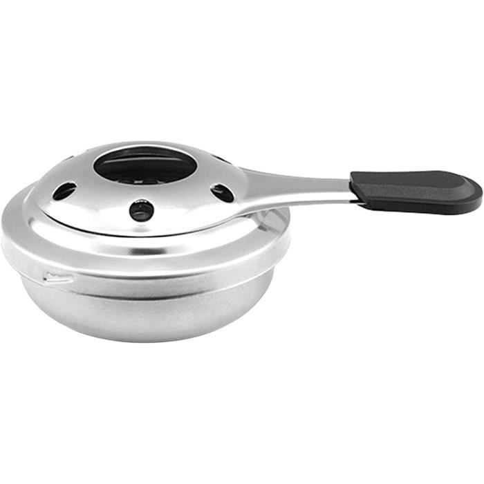 Lot De 2 Mini Réchauds à Alcool Portatifs En Acier Inoxydable Pour Camping Randonne Th Caf Boissons Chaudes 68714045