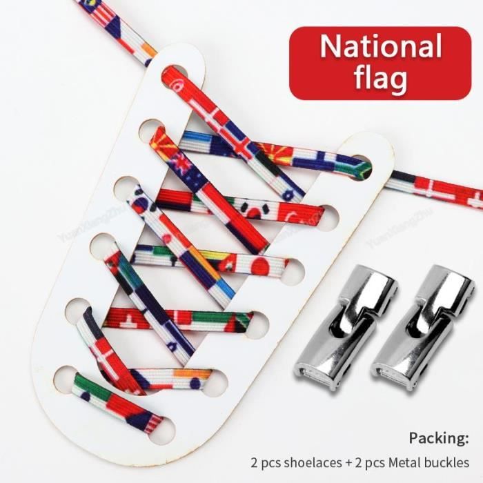 Lacets Élastiques Sans Nœud NEEKFOX - 3 Paires Avec Capsules, Pour Sneakers, Course à Pied