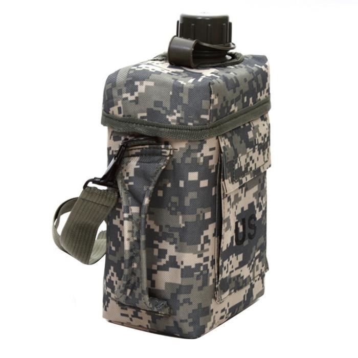 Sacoche Oxford Pour Bouteille - Housse Protection Gourde Étanche Bleu Foncé Portable