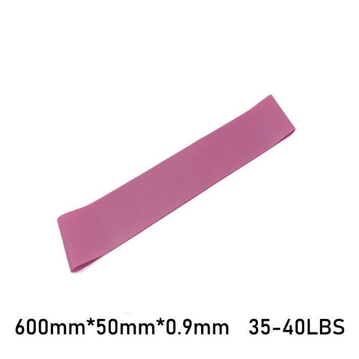 Lot De 2 Bandes Élastiques De Résistance Avec 8 Boucles - Rose Et Violet (84cm) - Fitness, Pilates, Yoga, Rééducation