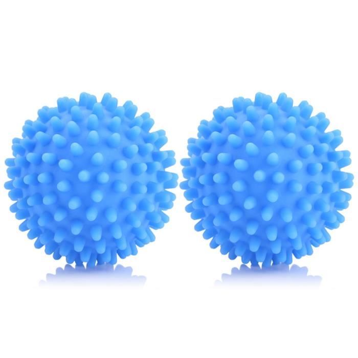 Alomejor boule de séchage de blanchisserie 4 pièces / ensemble boules de sécheuse réutilisables en PVC bleu blanchisserie lavage