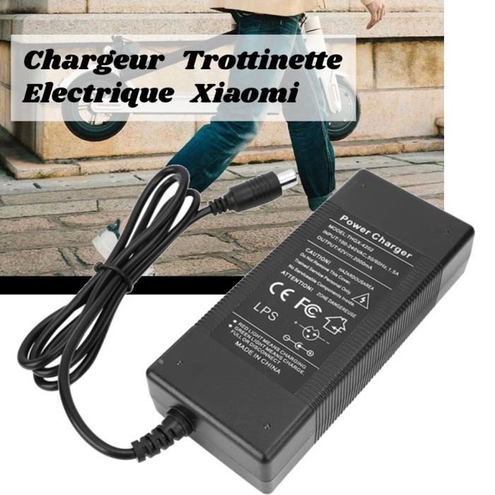 Chargeur de batterie d'adaptateur 42V 2A pour Trottinette