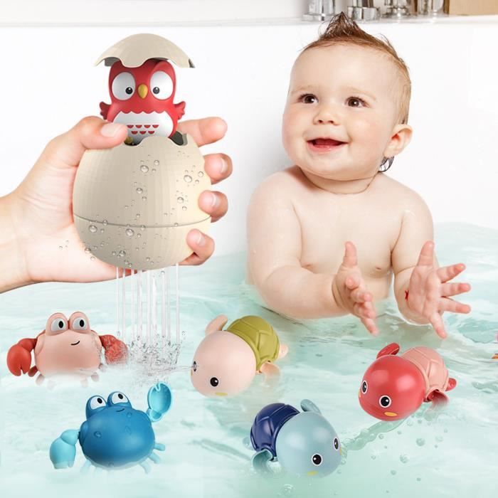 Jouets de bain Lot de 6 jouets de baignoire pour garçons et filles Jouets de bain pour tout