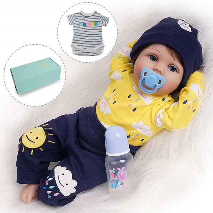 Yesteria Bebe Reborn Poupee Garcon En Silicone Vinyl Tenue Jaune Et Rayee 55 Cm Cdiscount Jeux Jouets Yesteria Bebe Reborn Poupee Garcon En Silicone Vinyl Tenue Jaune Et Rayee 55 Cm Cdiscount Jeux Jouets