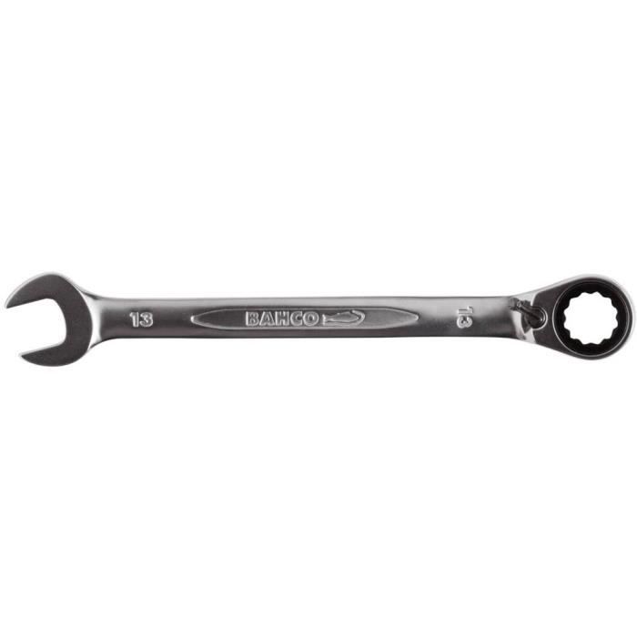 Bahco 1RM-13 - Clé mixte à cliquet métrique 13 mm, tête fine, 120 mm