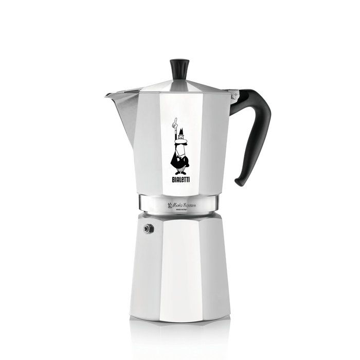 Cafetière italienne - BIALETTI - Moka Express - Tous feux sauf induction - 18 tasses - 810 ml - Inox