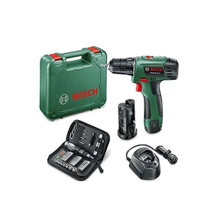 Perceuse Visseuse BOSCH PSR EASY LI 2 10.8V Batterie 1.5 Ah 38 Accessoires