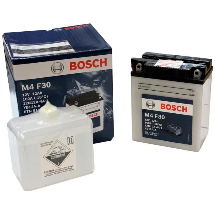 Bosch M4f30 Batterie Moto 12v 12ah 120a Cdiscount Auto