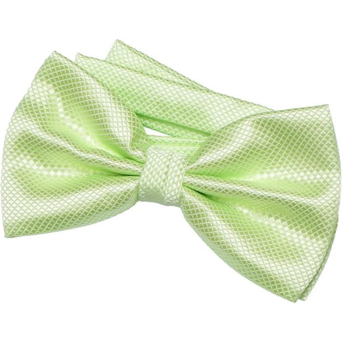 Nœud Papillon Pré-Noué Homme - Taille Réglable, Crochet - Polyester - Noir - Pour Mariage, Fêtes, Événements Formels