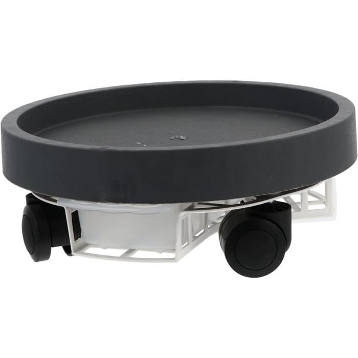 ZEONHEI Lot de 3 Supports de Plantes à roulettes de 30 cm - Soucoupe avec roulettes - Chariot