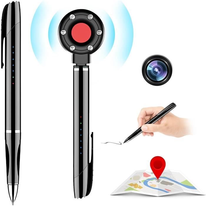 K18 DéTecteur RF sans Fil Anti-Espion,DéTecteur de CaméRa CachéE Anti Espion,Multi-Fonction GSM