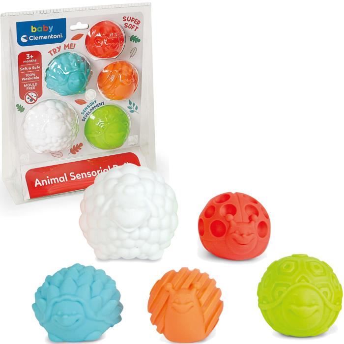 Lot De 6 Balles Sensorielles Texturées Pour Bébé – Jouet Éducatif Montessori De 1 à 3 Ans