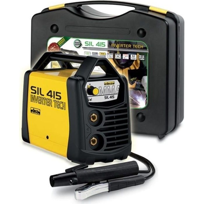Poste à souder Inverter 150A DECA SIL 415 - Jaune - Electrode enrobée - MMA - Professionnelle
