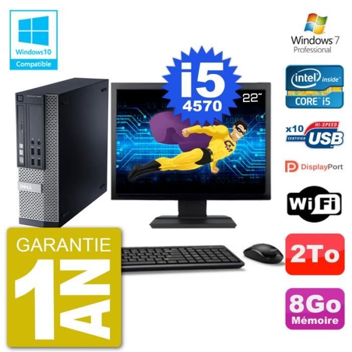 Acheter PC Dell 9020 SFF Ecran 22 Intel i5-4570 RAM 8Go Disque 2To Graveur DVD Wifi W7 Reconditionné - 299,00 € PC Dell 9020 SFF Ecran 22 Intel i5-4570 RAM 8Go Disque 2To Graveur DVD Wifi W7 Reconditionné - Dell reconditionné disponible sur Cdiscount Seconde Vie