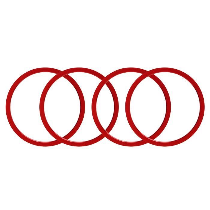 Lot De 4 Anneaux Centraux De Moyeu – 64,1 Mm De Diamètre Intérieur à 73,1 Mm De Diamètre Extérieur – En Aluminium Argenté – Compatible Uniquement Avec Les Moyeux De Véhicule De