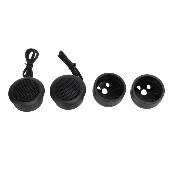 DriSentri Tweeters Universels 150W 4Ohm - Lot De 2 Haut-parleurs D'aigus Pour Voiture - À Membrane Soie
