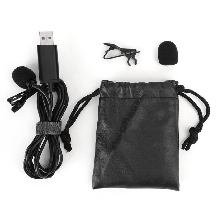 Micro Externe à Clip Sur Revers - Jack 3,5 Mm - Câble 1,5 M - Pour Ordinateur, Enregistrement, Mains Libres - Léger Et Portable - 8