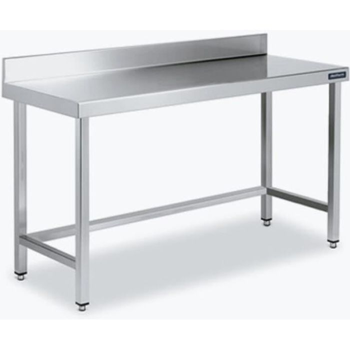 Table adossée 1800x600X600 avec étagère- DISTFORM - FM166180 main image 0