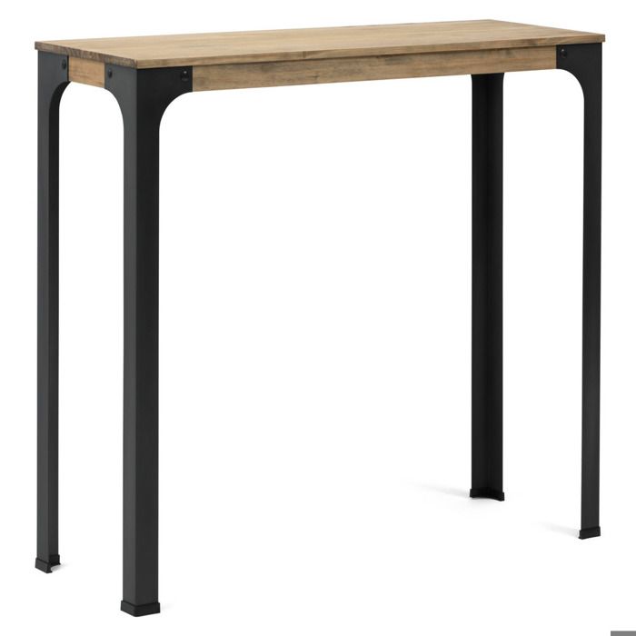 Table Mange Debout Industriel Vintage Bois Et Metal Bristol