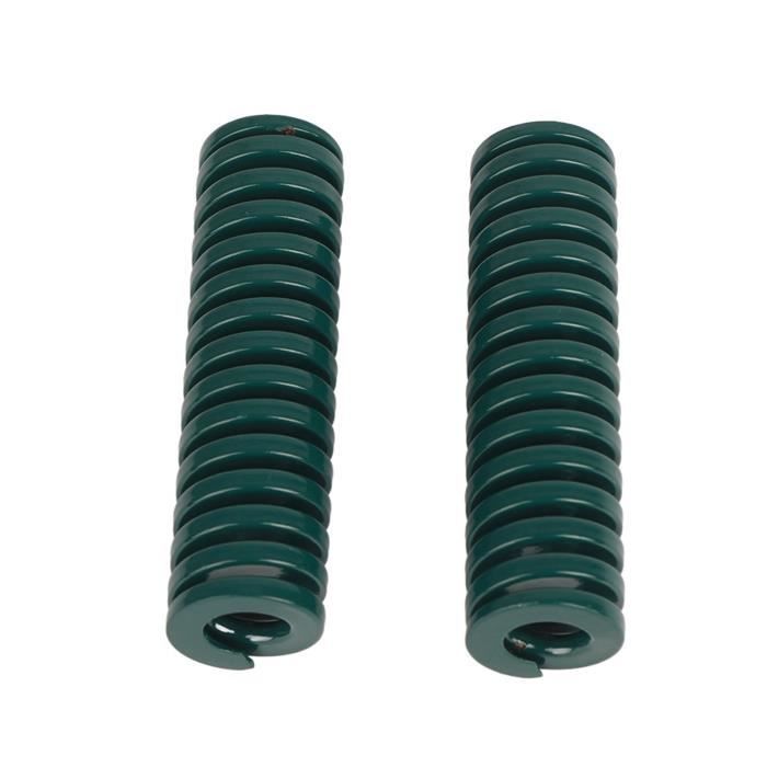 Lot 2 Ressorts Moule Compression Charge Lourde Vert OD 25 Mm ID 12.5 Mm – TH25*60 Mm Acier 65Mn