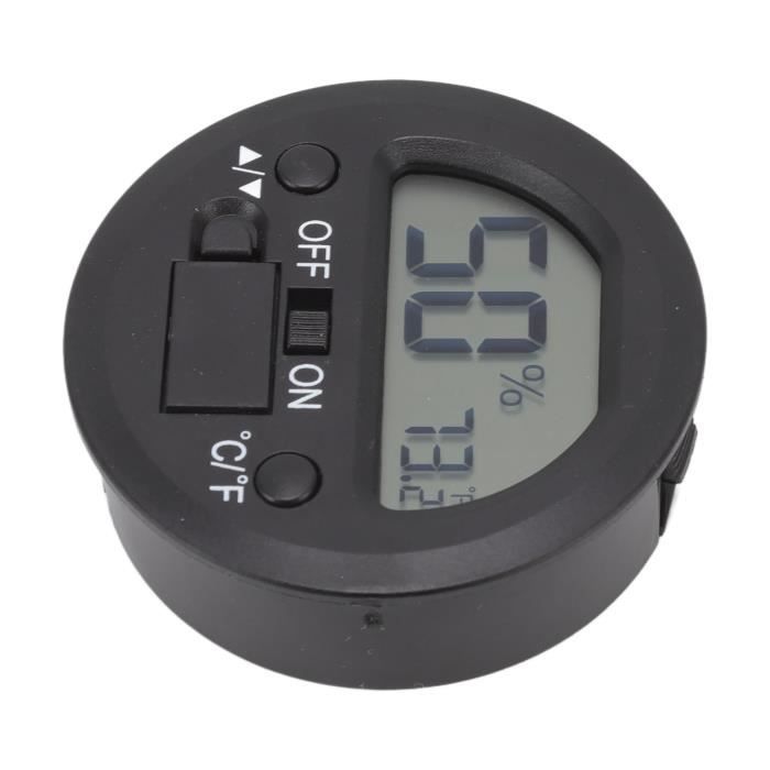 CET-Duokon Thermomètre intégré Jauge d'humidité de la température Portable  Round Embedded Electronic Digital Display Jauge