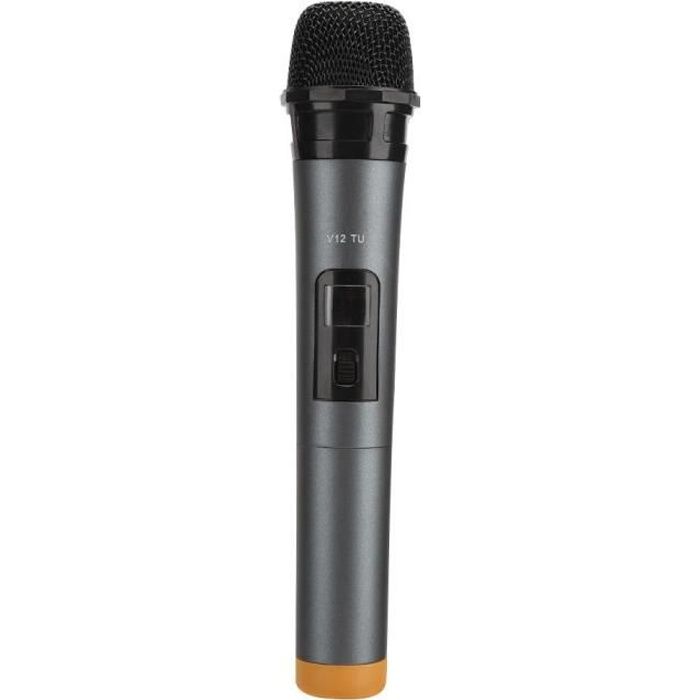 ESTINK Micro professionnel sans fil Microphone sans fil Micro à main avec récepteur pour haut-parleur de karaoké